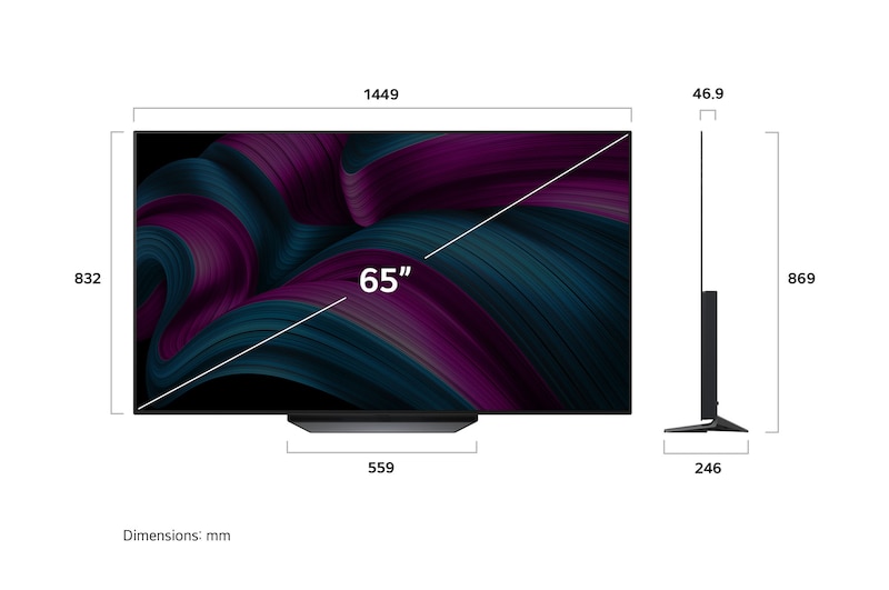 LG 65-inch OLED EVO TV